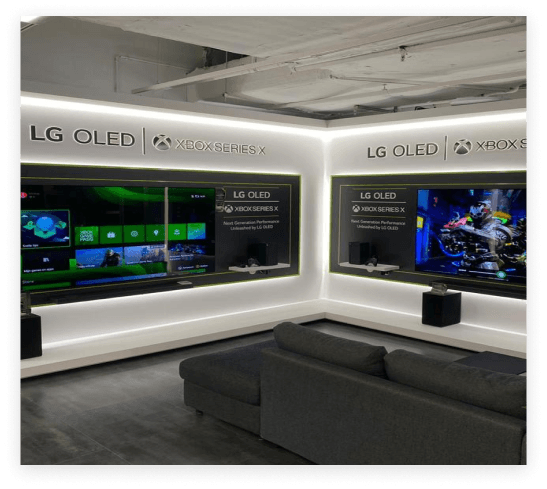 LG OLED-Display-Bereich