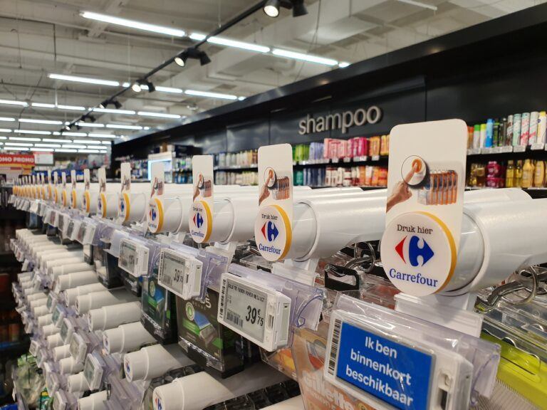 T1000 Push-Button-Sicherheit im Carrefour Belgien