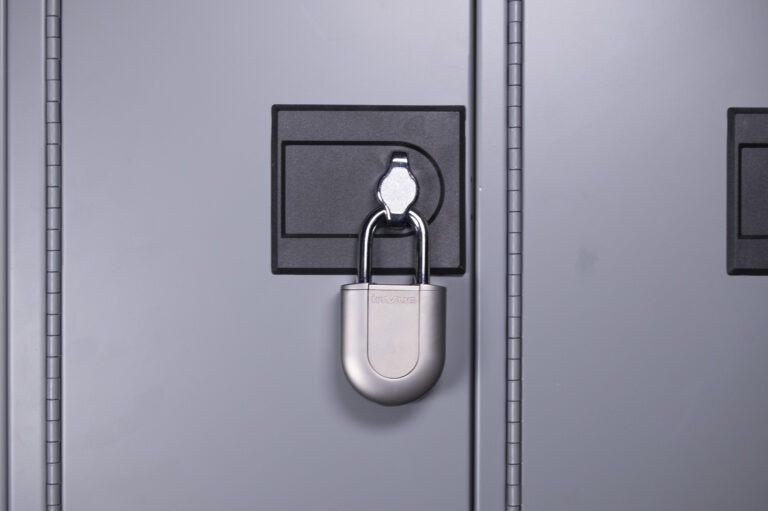 Padlock in einem Schließfach