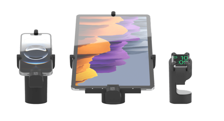 Die OnePOD -Lösung für Smartphones, Tablets und Wearables für eine sichere Anzeige