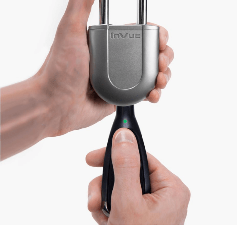 InVue Padlock die mit einer OneKEY