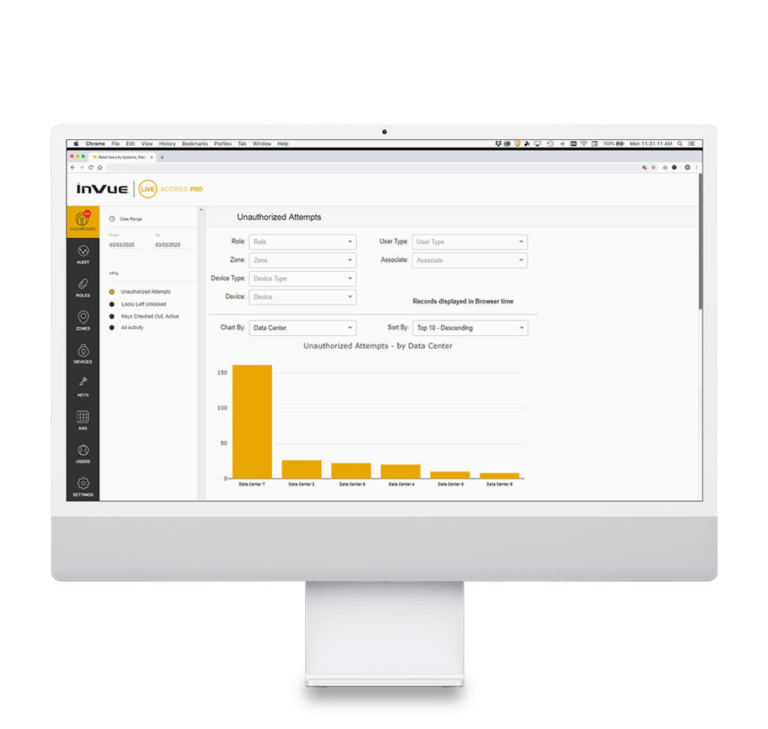 Computerbildschirm mit Analytik