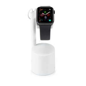 Smartwatch auf weißem Sicherheitsdisplay