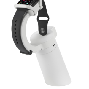 Smartwatch auf weißem Displayständer