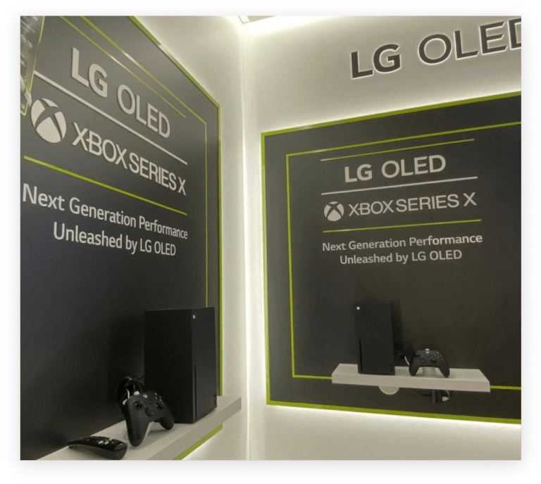 LG OLED XBox-Display-Lösung