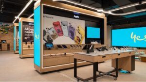 Im Inneren des Optus Stores