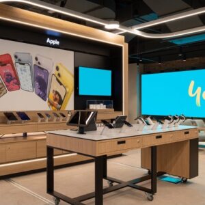 Im Inneren des Optus Stores