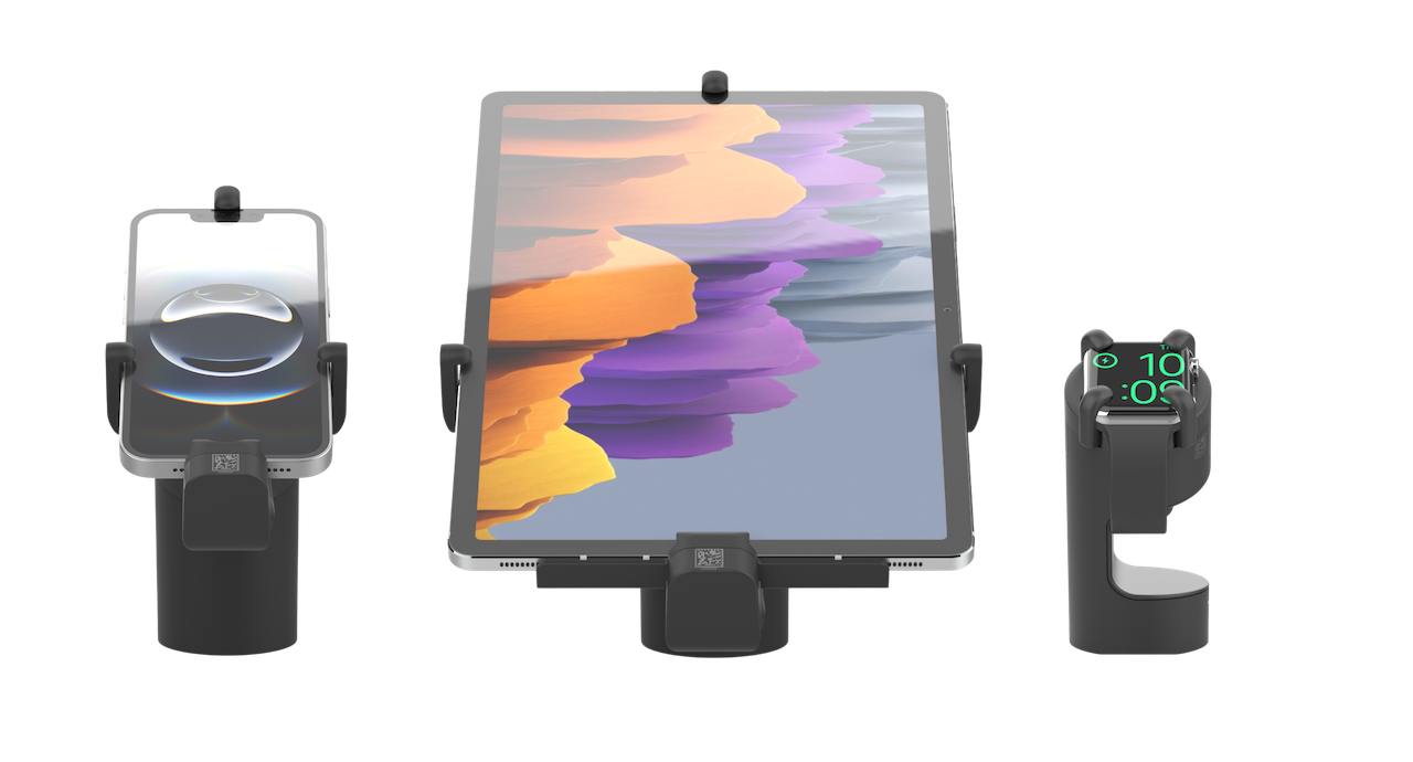 Die OnePOD -Lösung für Smartphones, Tablets und Wearables für eine sichere Anzeige